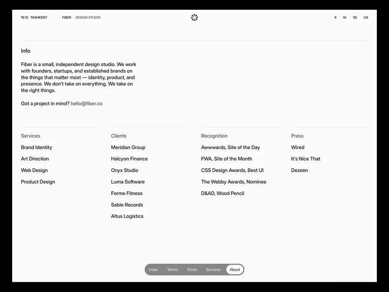 Fiber Framer template preview 4