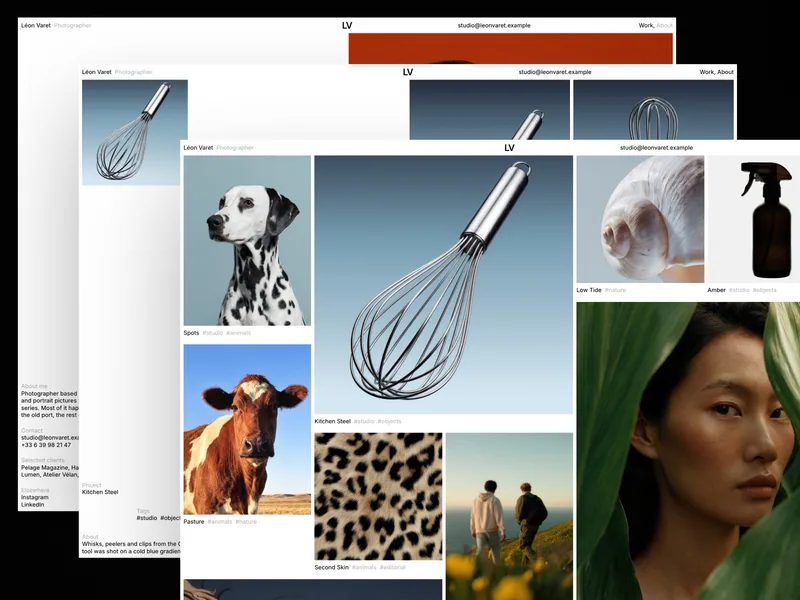 Léon Varet Framer template preview 1