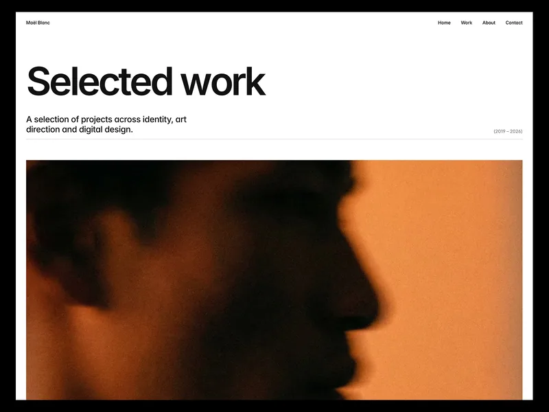 Maël Blanc Framer template preview 2