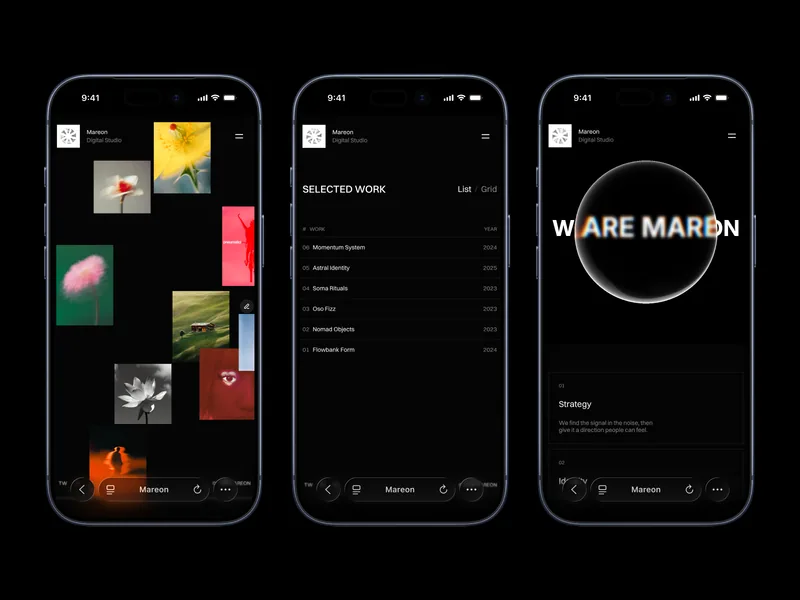 Mareon Framer template preview 2