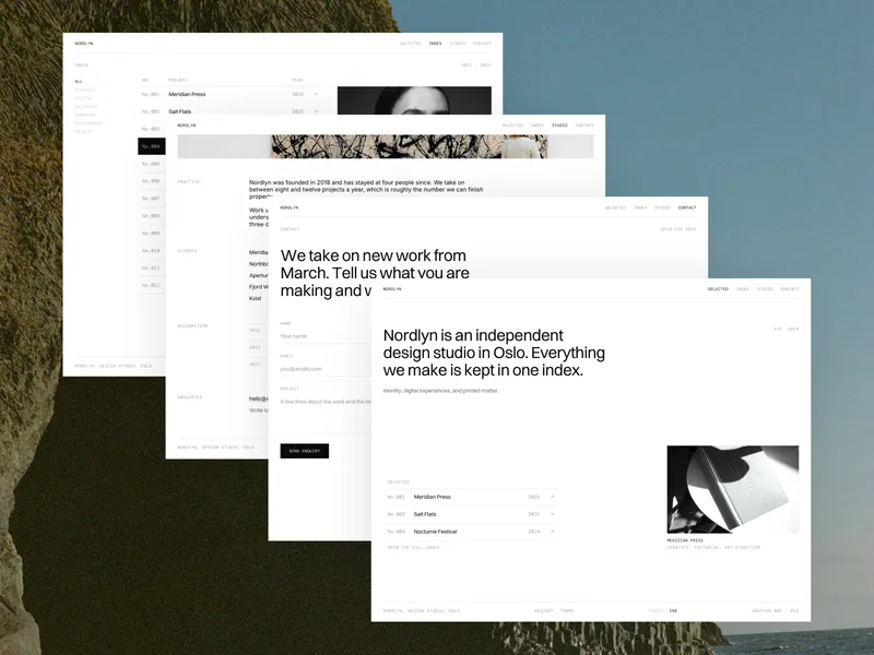 Nordlyn Framer template preview 1