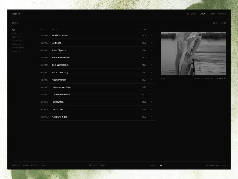 Nordlyn Framer template preview 3