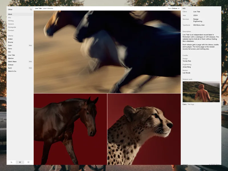 Oktav Framer template preview 2